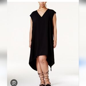 RACHEL Rachel Roy Black High Low Dress With V Neck Size S